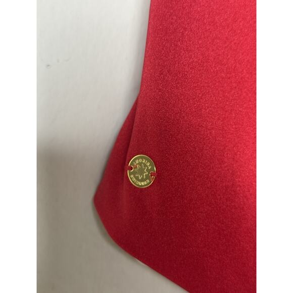 Leonisa Large Red Strappy One Piece Swim Beach Logo Women Swimsuit Travel Tropic - Picture 4 of 7